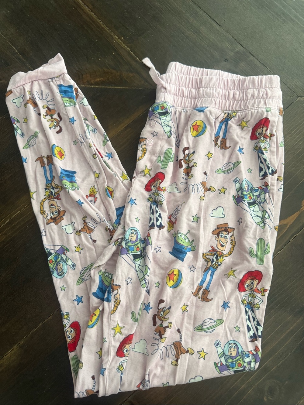 Little Sleepies Pink Toy Story Bamboo Pj Joggers Size Small